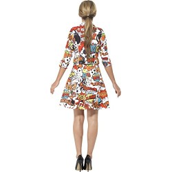 Smiffy's Women's Comic Strip Suit, Jacket & Dress, Size
