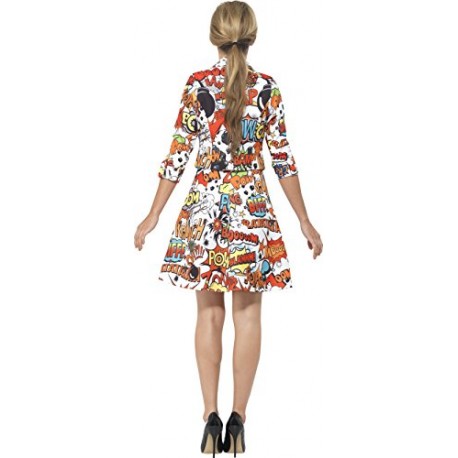 Smiffy's Women's Comic Strip Suit, Jacket & Dress, Size