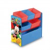 Arditex – Mickey Mouse 008330 Fabric Wooden Storage Unit – 6 Shelves – 