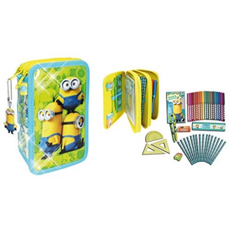 Simba&nbsp;–&nbsp;86478&nbsp;–&nbsp;Minions Pencil Case 3&nbsp;Compartments