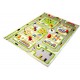 Little Helper 3D Childrens Play Rug in Town Traffic Design, Green (80 x 100cm)