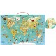 Vilac 76 x 50 x 1 cm World Map Magnetic Puzzle by Olivier (78