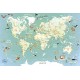 Vilac 76 x 50 x 1 cm World Map Magnetic Puzzle by Olivier (78