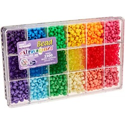 Beadery Plastic Extravaganza Bead Box Kit 19.75 oz Pastel and Jelly