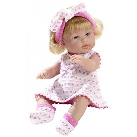 Arias 33 cm Elegance Dulcitos Baby Girl Doll in a Bag (Pink)