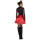 Fever Adult Women's Queen Of Hearts Costume, Dress, Attached Underskirt and Mini Crown, Once Upon a Time, Size M, 43479