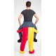 Bristol Novelty AF015 Scary Clown Piggy Back Costume, One Size