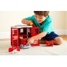 Green Toys Fire Station, Fire Truck and Mini Figures Playset