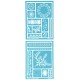 Plaid Enterprises Inc. Martha Stewart Adhesive Stencil Set Faire Isle Dots