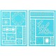 Plaid Enterprises Inc. Martha Stewart Adhesive Stencil Set Faire Isle Dots