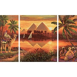 Schipper 609260442 Pyramids on The Nile Paint By Numbers Board