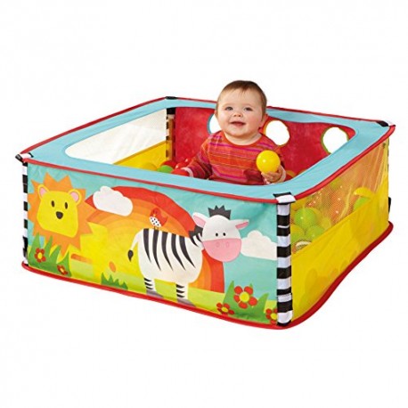 Worlds Apart 168ZBA Zebra Square Animal Toddler Sensory Ball Pit