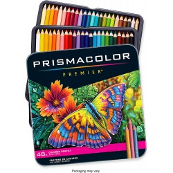 Sanford Wood Prismacolor Premier Colored Pencils 48 Pkg