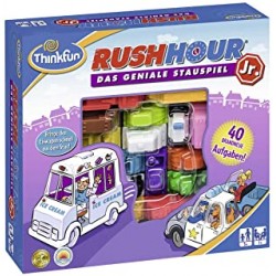 ThinkFun Rush Hour – The Famous Logic Game, Younger players., brown