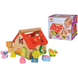 Eichhorn Wooden Pine House 15 Piece House with 12 Push