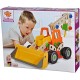 Eichhorn 100039057 Constructor Wheel Loader Versatile Wooden Toy, 140 Components, 6 Different Constructions, for Children from 6