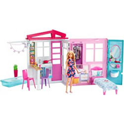 Barbie Holiday House with Doll