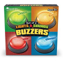 Learning Resources Lights and Sounds Buzzers, set of 4