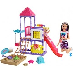 Barbie GHV89 Skipper Babysitters Inc Climb &#x27;n Explore Playground Dolls and Playset