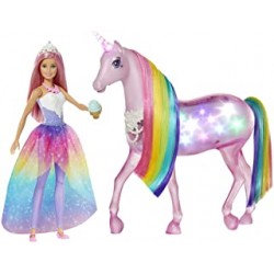 Barbie GWM78 Dreamtopia Magic Magic Light Unicorn with Touch Function, Light and Sound
