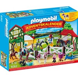 Playmobil Large Horse Riding School Advent Calendar, Country Pony Yard with Many Animals and Hayloft