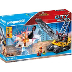 PLAYMOBIL City Action 70442 Cable Excavator with Building Section