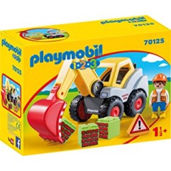 Playmobil 70125 1.2.3 Excavator for Ages 18 Months and Above, One Size, Multi