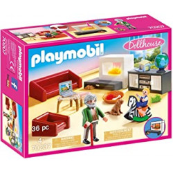 Playmobil Dollhouse 70207 Cosy Living Room with Light Effect