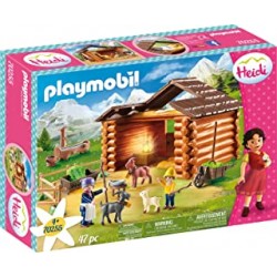 Playmobil, Heidi, 70255, Peters Goat Shed with Light Effect, Aged 4 Years and Up