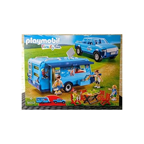Playmobil 9502 Fun Park Pickup and Caravan