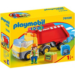 Playmobil 70126 1.2.3 Dumper Truck from 18 Months, Multi