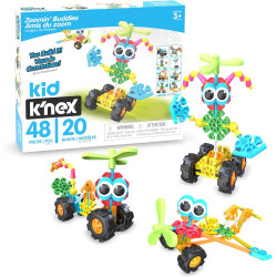 Kid K’NEX Zoomin’ Rides Building Set for Ages 3 and Up, Preschool Educational Toy, 64 Pieces