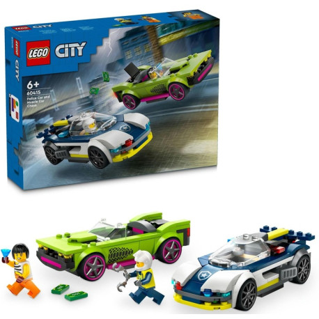 LEGO City 60415 Naháňačka policajného auta a športiaku