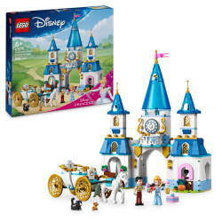 LEGO Disney Princess 43275 Popoluškin zámok a kočiar s koňmi