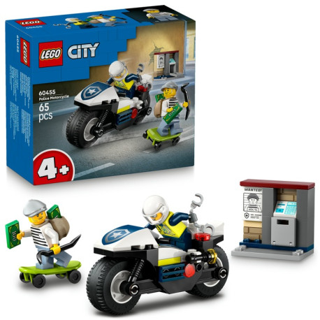 LEGO City 60455 Naháňačka na policajnej motorke