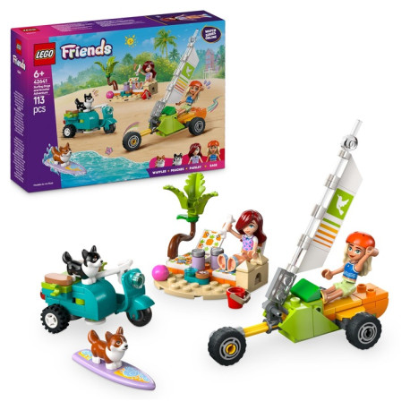 LEGO Friends 42641 Dobrodružstvo so surfujúcimi psami a skútrom