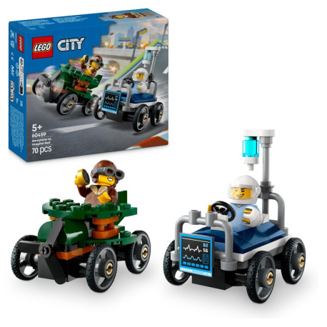 LEGO City 60459 Pretekársky balíček: Lietadlo vs. nemocničné lôžko
