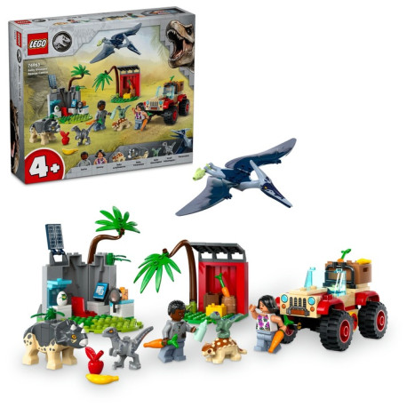 LEGO Jurassic World 76963 Záchranárske stredisko pre dinosaurie mláďatá