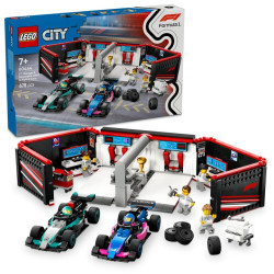 LEGO City 60444 Garáž F1 a autá Mercedes-AMG a Alpine