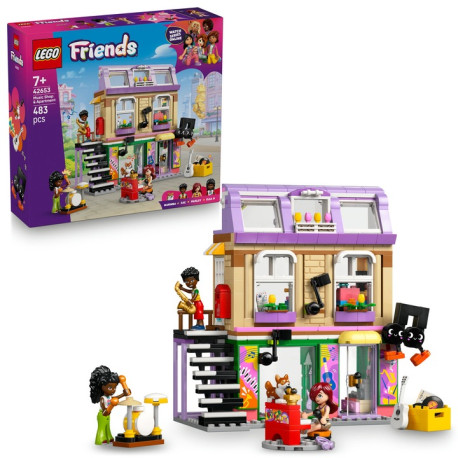 LEGO Friends 42653 Obchod s hudobninami a byt