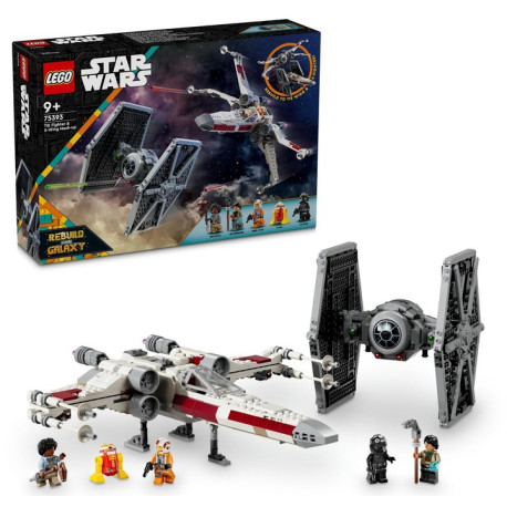 LEGO Star Wars 75393 Stíhačka TIE a X-wing – kombinovaná stavebnica