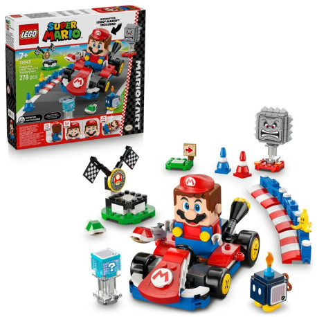 LEGO Super Mario 72043 Mario Kart – Interaktívny LEGO Mario a Standard Kart