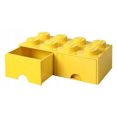LEGO Úložný box 8 so šuplíkmi žltá