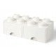 LEGO Úložný box 8 so šuplíkmi biela