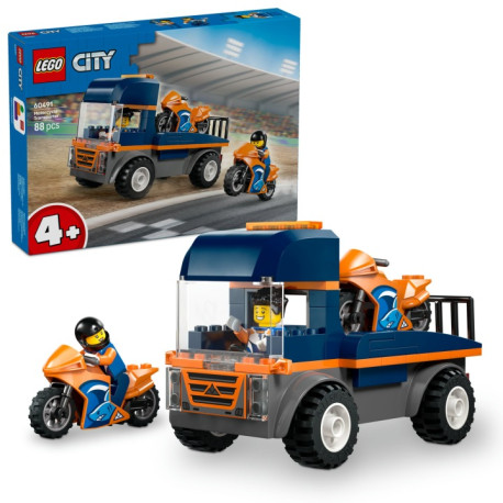 LEGO City 60491 Kamión na prepravu motoriek