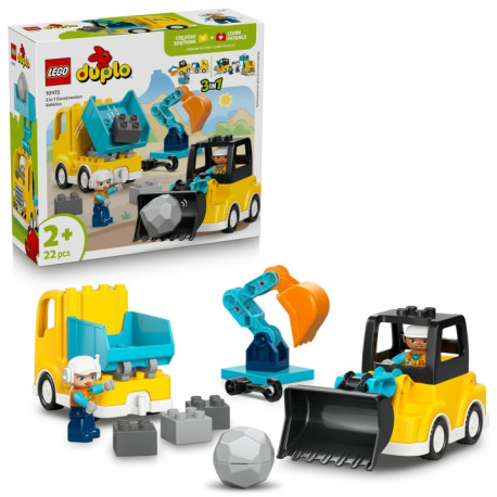 LEGO DUPLO 10475 Vozidlá na stavbe 3 v 1