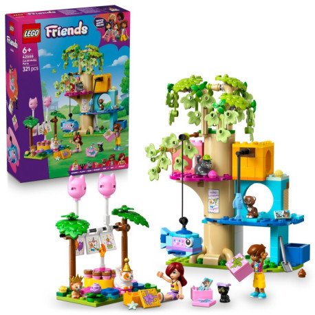 LEGO Friends 42666 Mačacia narodeninová oslava a domček na strome