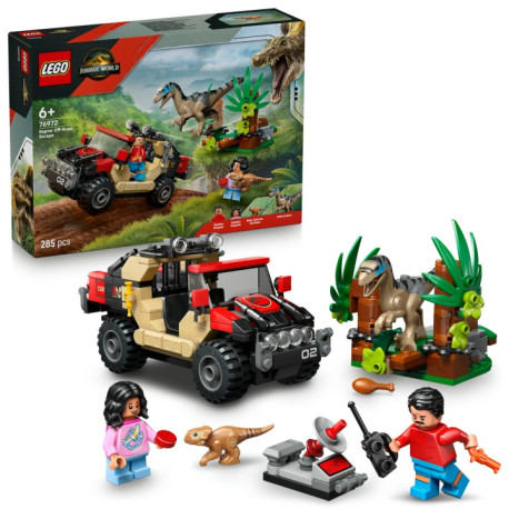 LEGO Jurassic World 76972 Únik pred raptorom v terénnom aute
