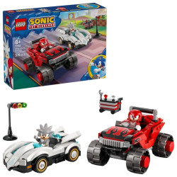 LEGO Sonic The Hedgehog 77118 Silver a jeho auto vs. Knuckles a jeho truck