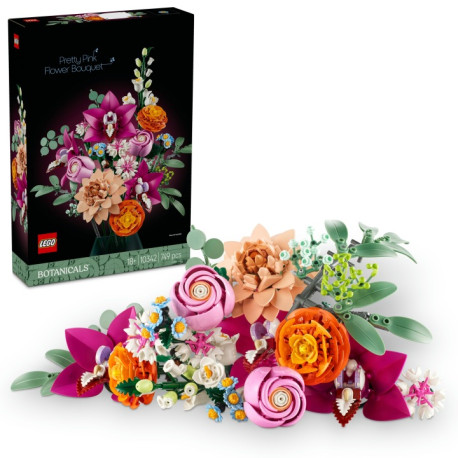 LEGO Botanicals 10342 Krásna kytica rúžových kvetov